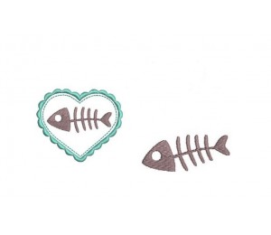 Stickdatei - Fischgräte